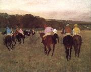 Edgar Degas Racehorse ground USA oil painting reproduction